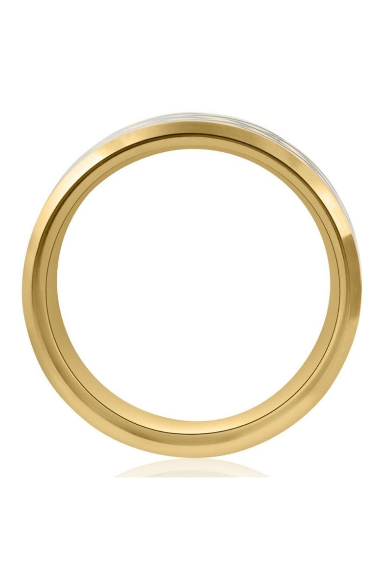 Men's Gold Plated Tungsten Ring Celtic Laser 8mm Wedding Band, Alternate, color, Gold Tungsten