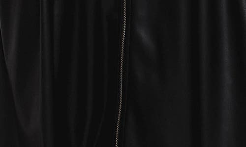 Petal And Pup Petal & Pup Lizzi Faux Leather Midi Dress In Black