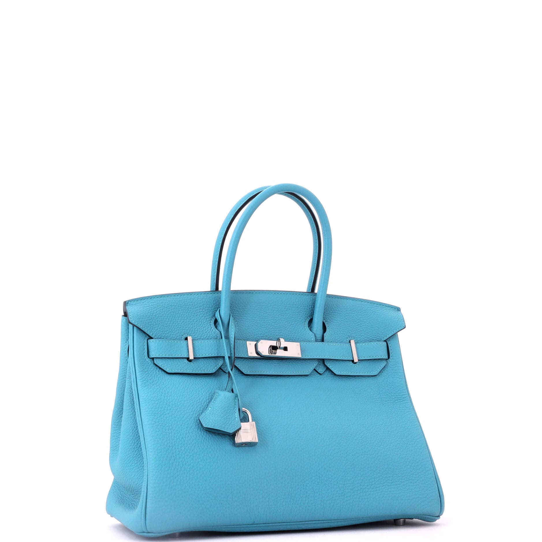 Birkin Handbag Blue Togo with Palladium Hardware 30, Alternate, color, Blue