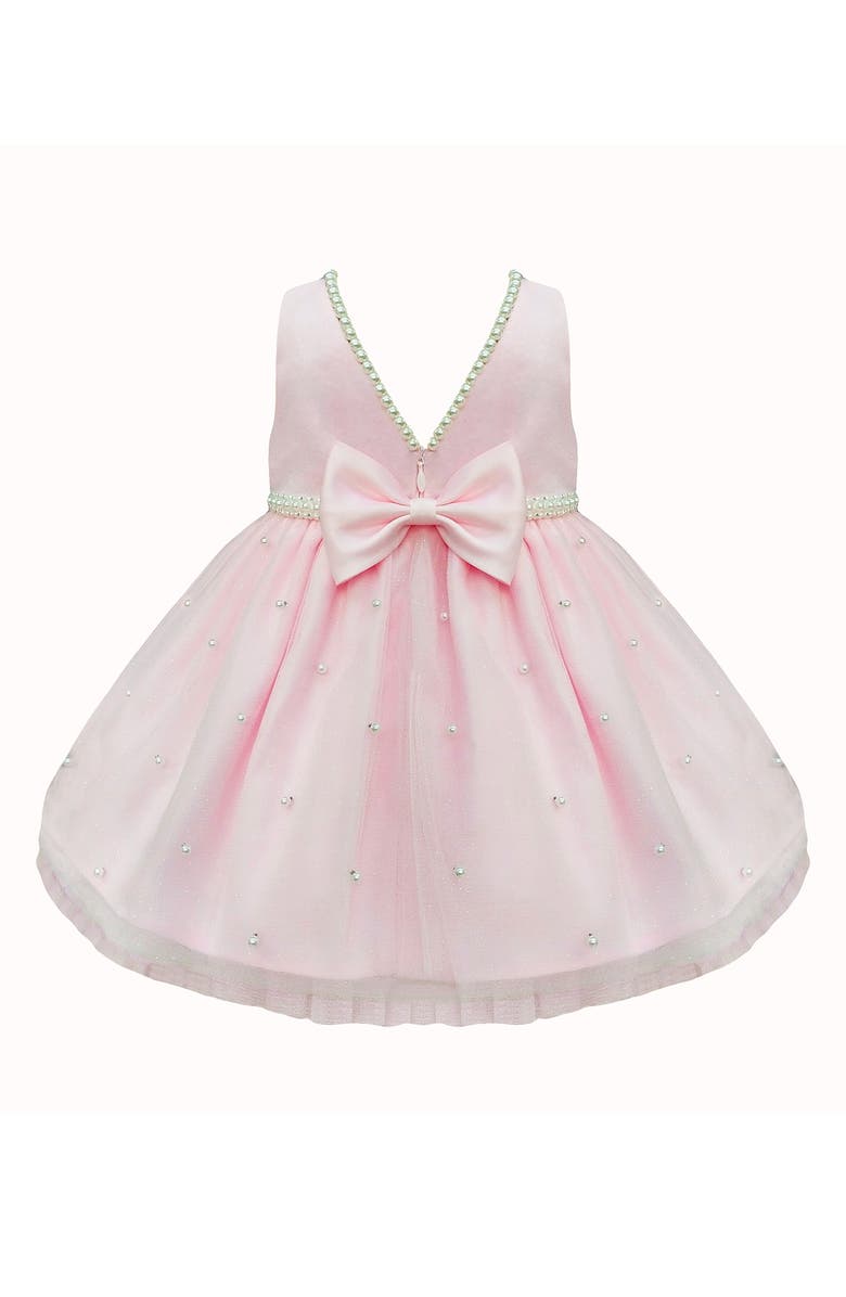 COUTURE PRINCESS Pearl Mesh Party Dress, Alternate, color, Pink