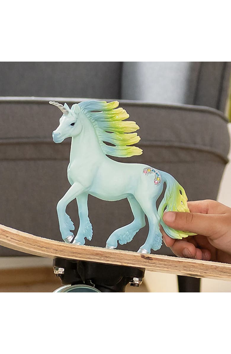 Schleich Bayala Marshmallow Unicorn Stallion, Toy Figure, Kids, Alternate, color, Multicolored