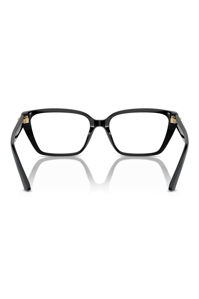 55mm Cat Eye Optical Glasses, Alternate, color, BLACK / DEMO LENS