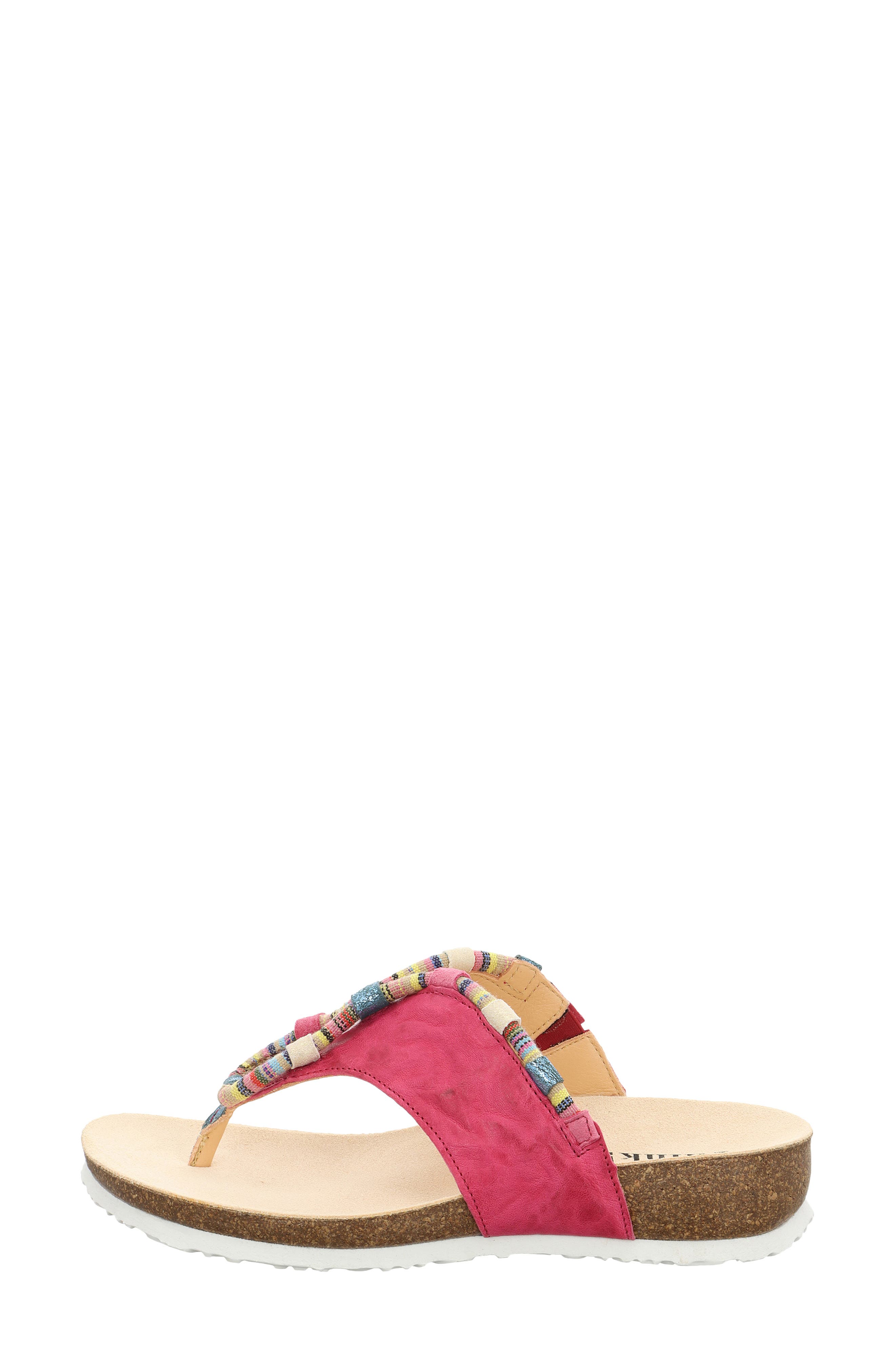 Julia Rope Flip Flop, Alternate, color, FUSHIA COMBO