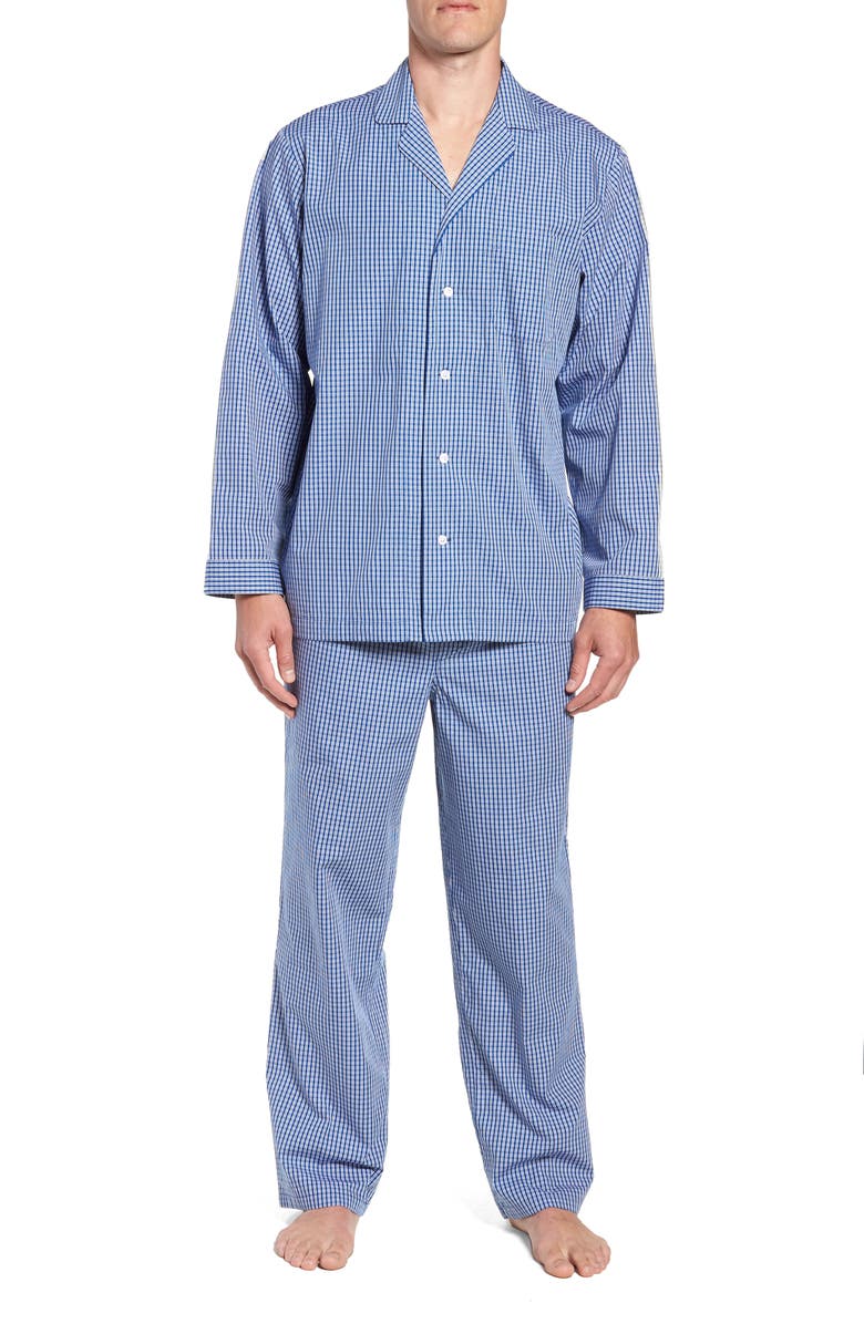 NORDSTROM MEN'S SHOP Poplin Pajama Set, Main, color,