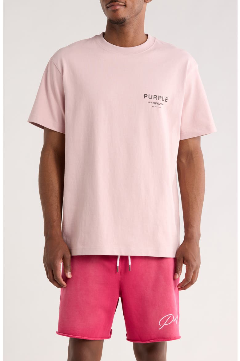 Logo Cotton Graphic T-Shirt, Main, color, PINK