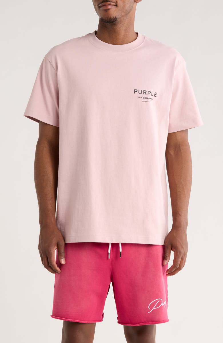 PURPLE BRAND Logo Cotton Graphic T-Shirt, Main, color, Pink
