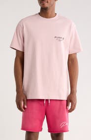 PURPLE BRAND Logo Cotton Graphic T-Shirt