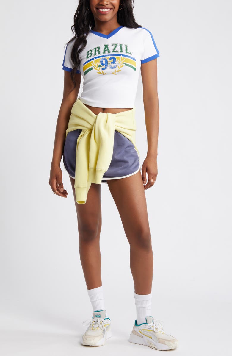 BP. Varsity V-Neck Graphic T-Shirt, Alternate, color, 