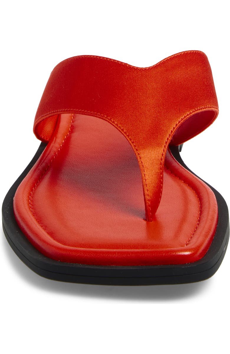 rag & bone Gracie Flip Flop, Alternate, color, Red Satin