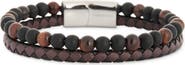 NORDSTROM RACK Stone & Braided Strap Bracelet
