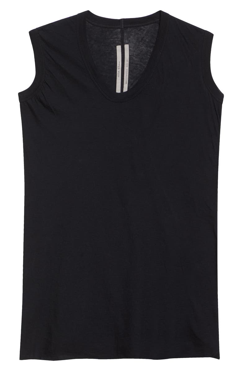 Rick Owens Forever Basic Cotton Vest, Alternate, color, Black