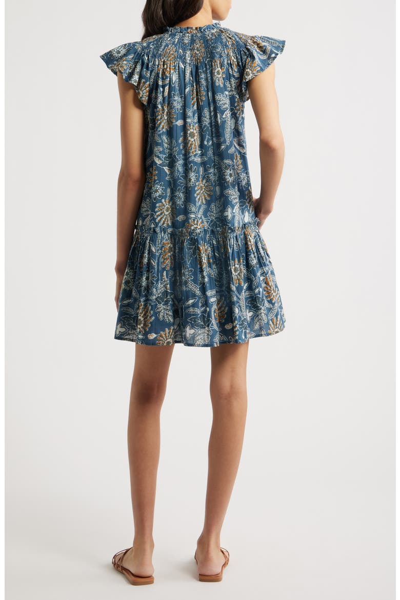 Lydia Floral Organic Cotton Babydoll Dress, Alternate, color, MAGNOLIA FLORAL