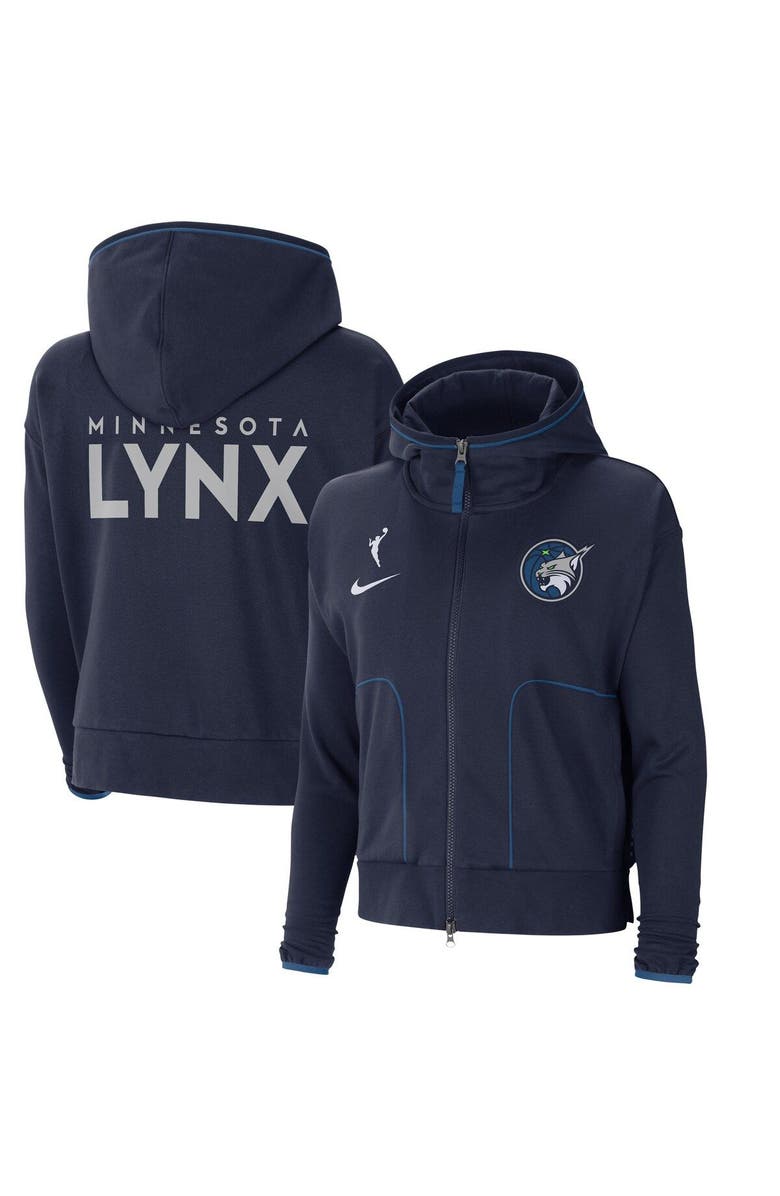 Nike Women's Nike Navy Minnesota Lynx Full-Zip Knit Jacket, Main, color, 