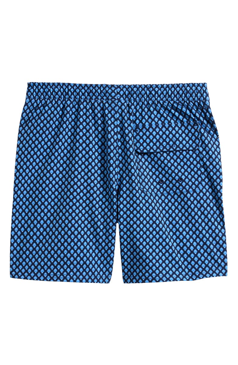 vineyard vines Kids' Chappy Beach Print Swim Trunks, Alternate, color, Shells Navy