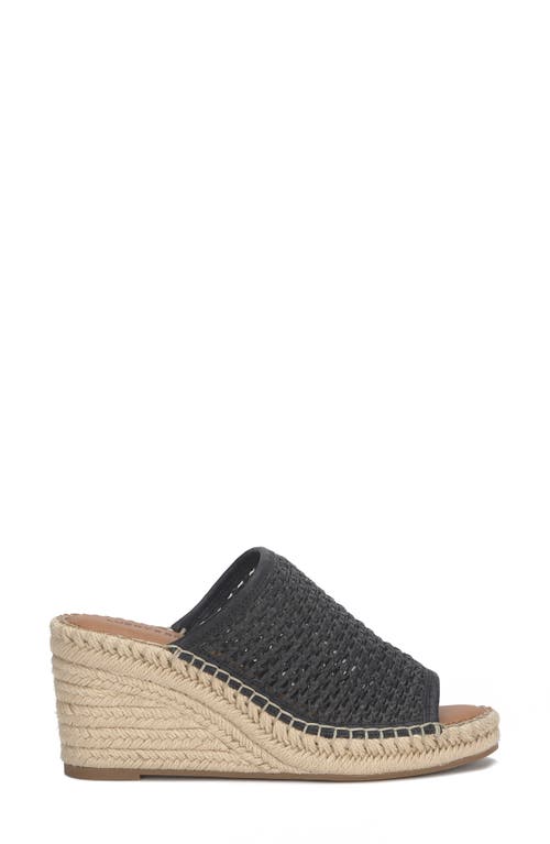 Lucky Brand Cabriah Espadrille Platform Wedge Slide Sandal In Black
