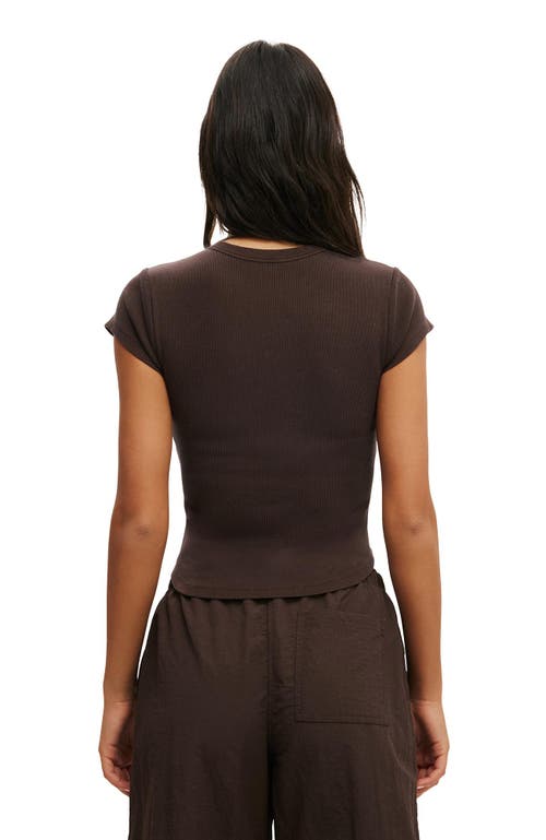 Cotton On Body Active Curved Hem Baby Tee In Brown