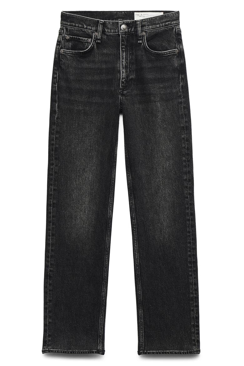 Harlow Mid Rise Ankle Straight Leg Jeans, Alternate, color, CINDER