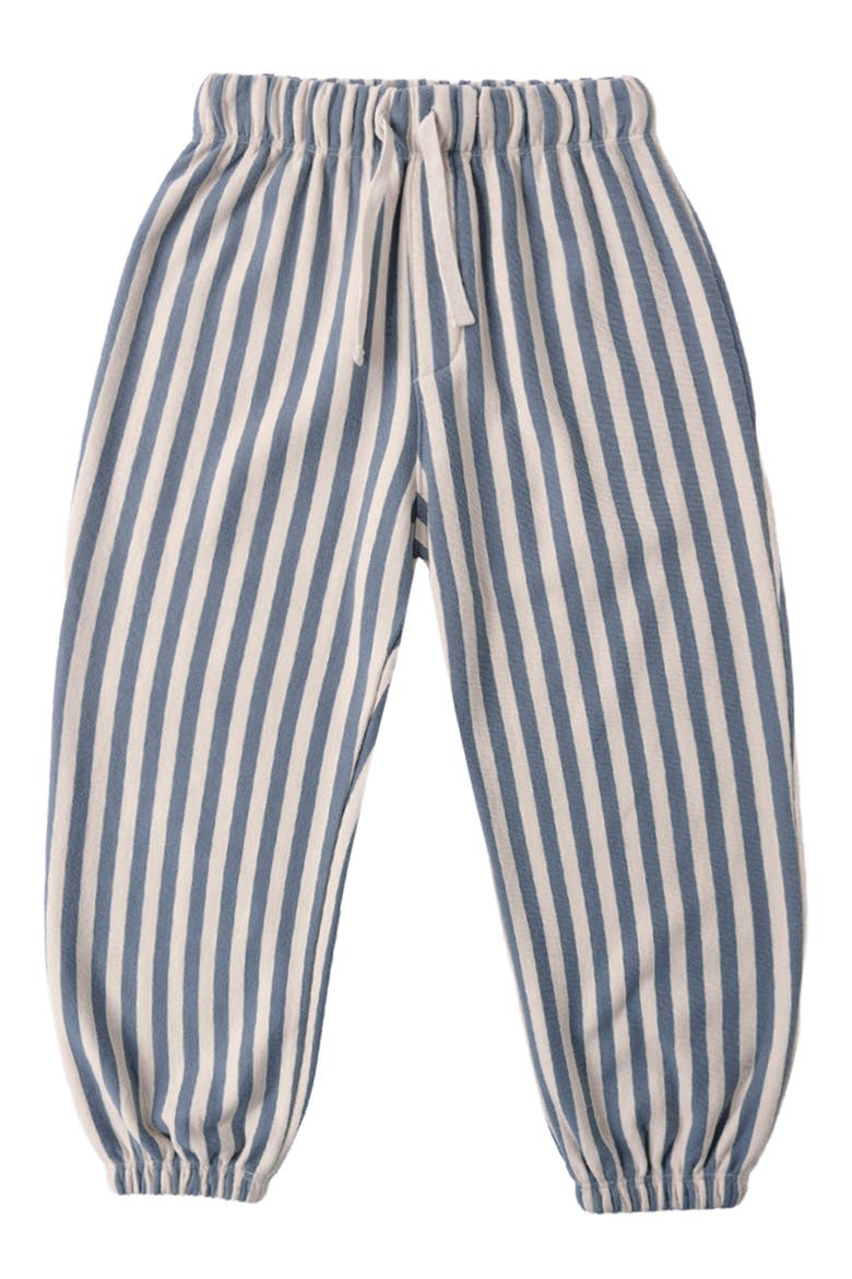 Kids' Marine Stripe Relaxed Joggers, Alternate, color, MARINE