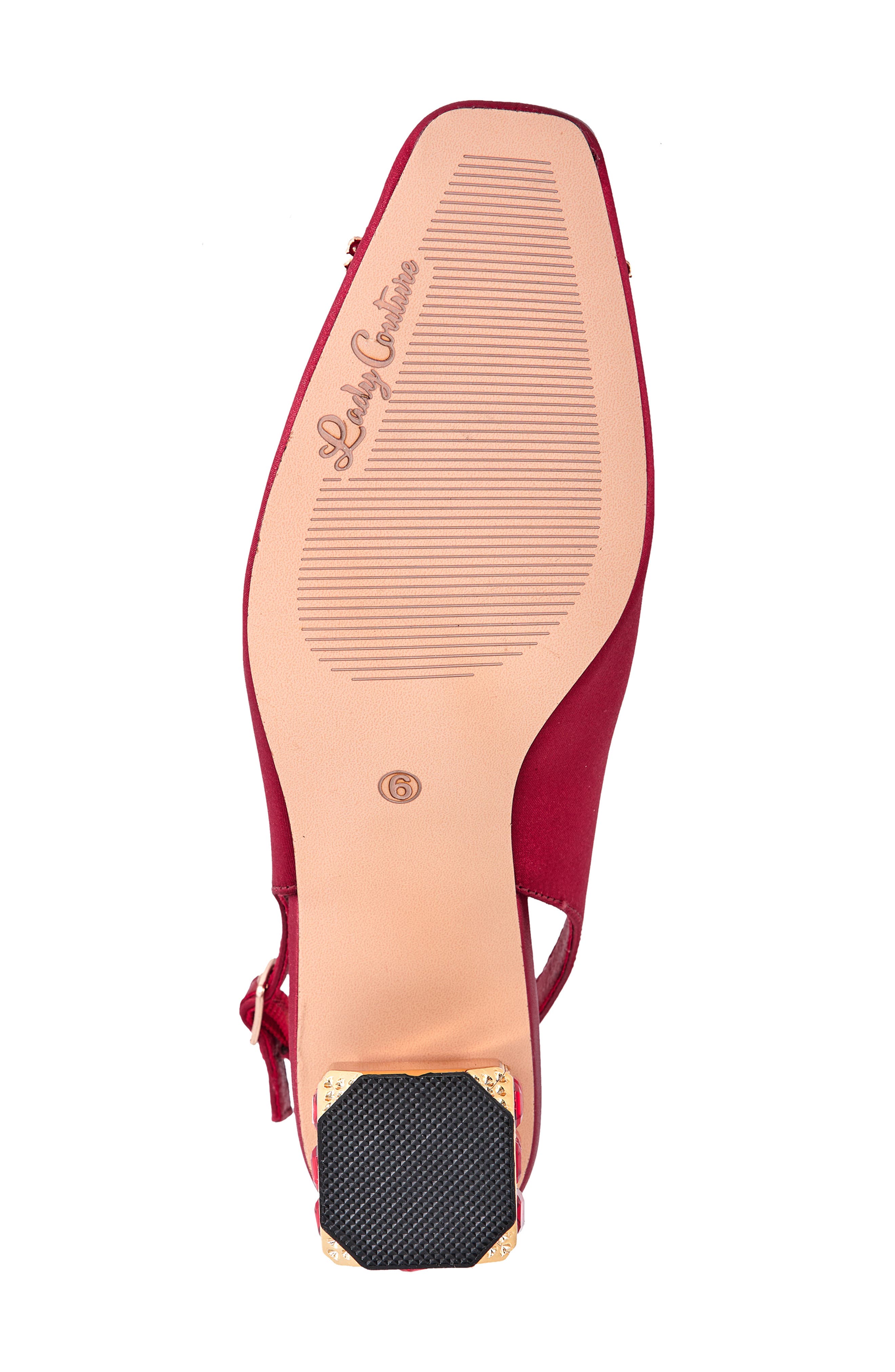 Precious Embellished Slingback Pump, Alternate, color, RED