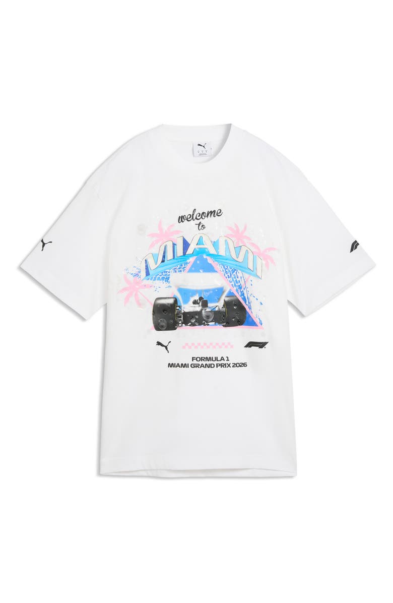 PUMA x F1 Miami Washed Cotton Graphic T-Shirt, Alternate, color, 