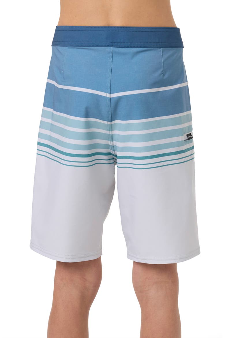 Kids' Hyperfreak Heat Stripe Swim Trunks, Alternate, color, FOG