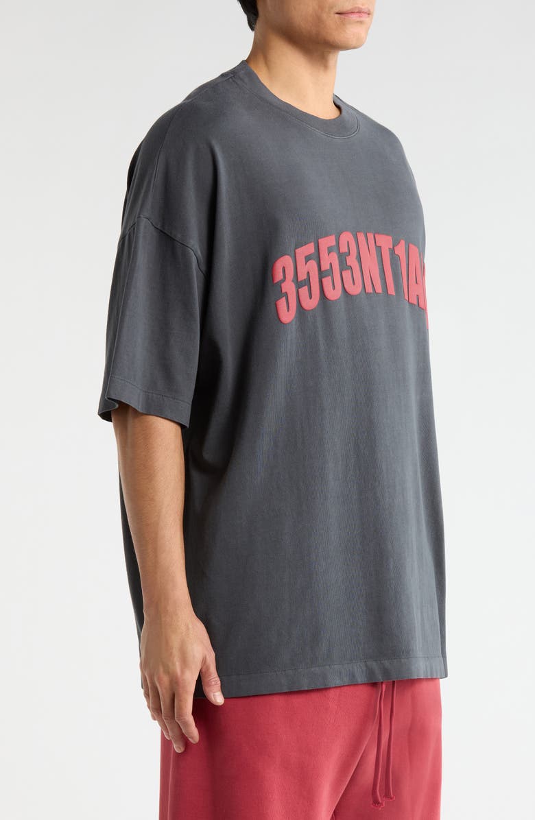 Fear of God Essentials '90s Fit Logo Graphic T-Shirt, Alternate, color, Iron Grey