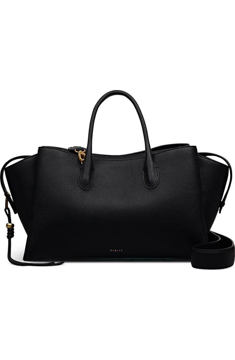 Radley The Romilly Large Ziptop Satchel Bag, Main, color, Black