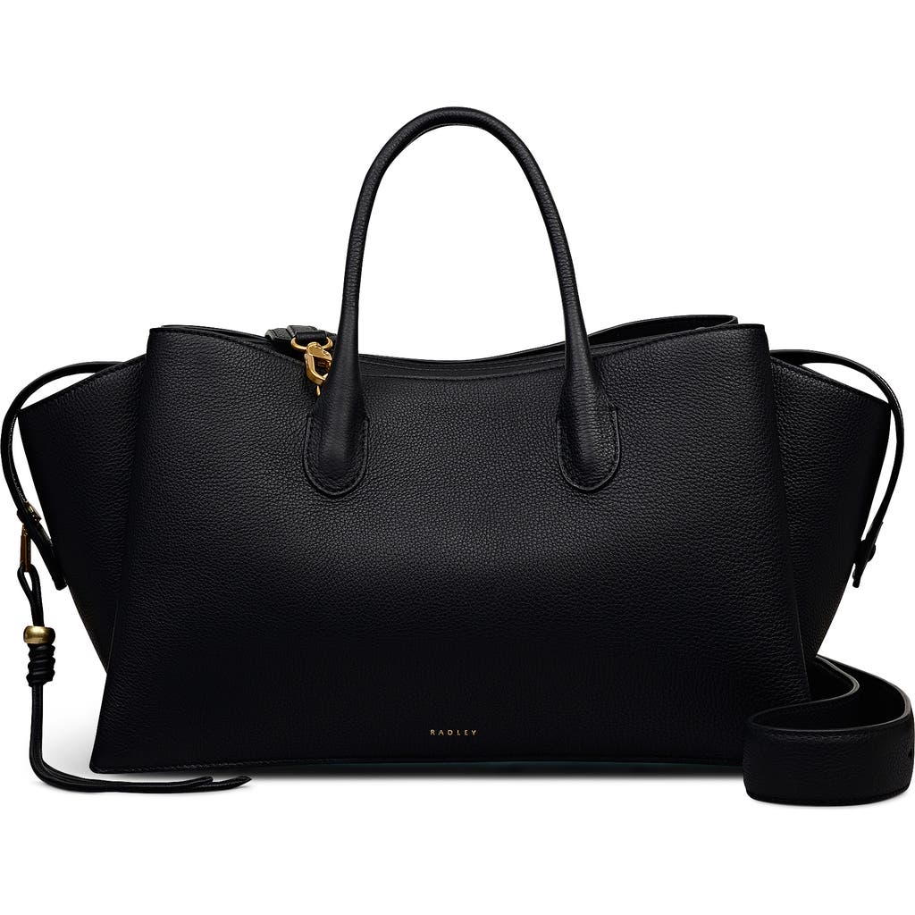 Radley The Romilly Large Ziptop Satchel Bag In Black