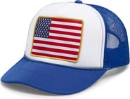 Local Beach American Flag Patch Trucker Hat