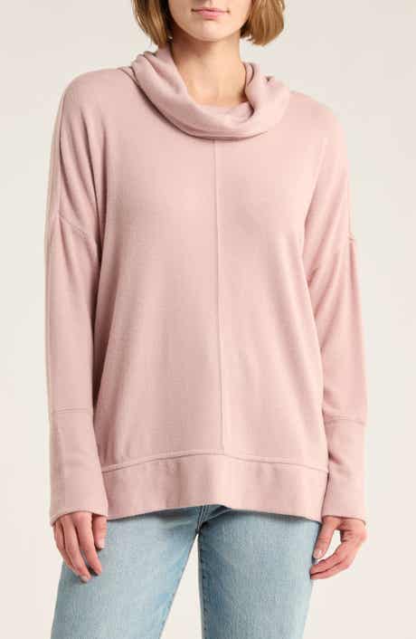 Cowl Neck Long Sleeve Tunic Top