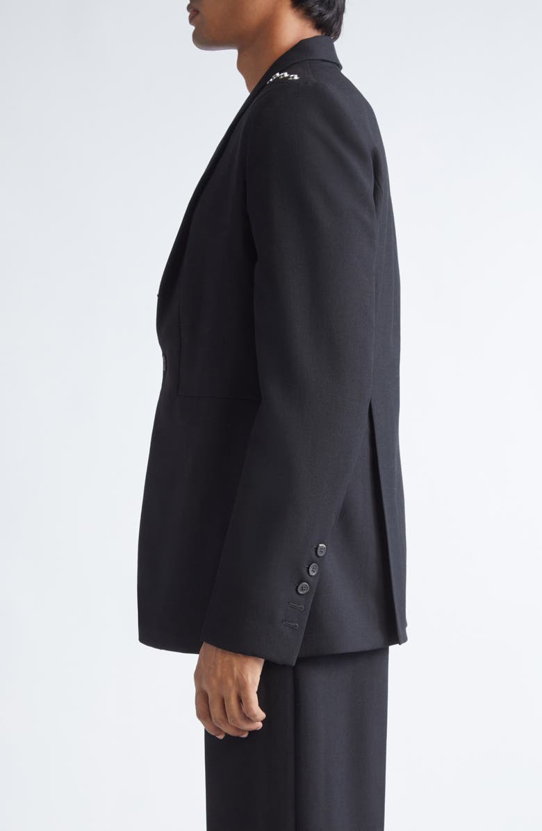 Rick Owens Fogpocket Wool Blazer, Alternate, color, Black