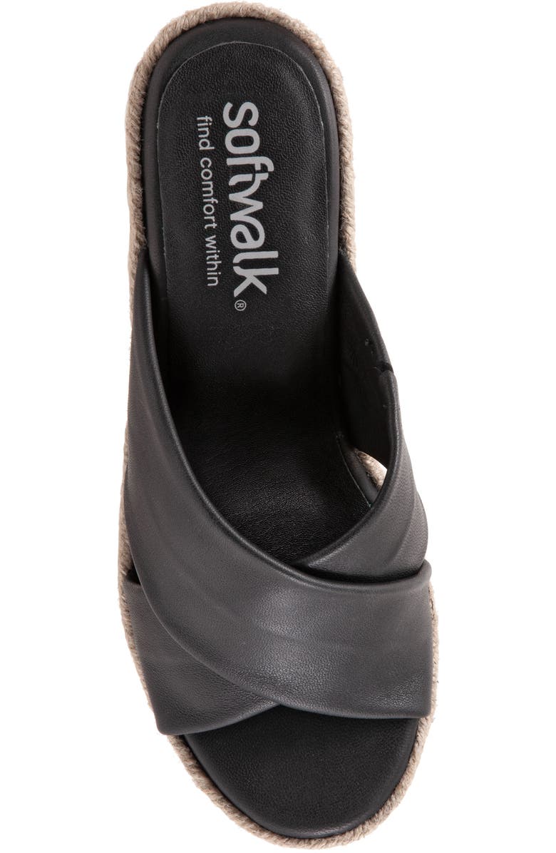 SoftWalk<sup>®</sup> Halsey Cross Strap Espadrille Wedge Sandal, Alternate, color,