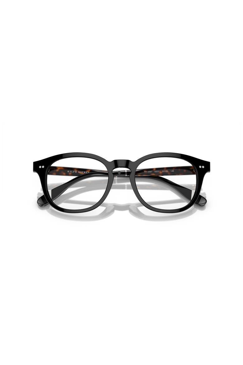 52mm Square optical glasses, Alternate, color, Black