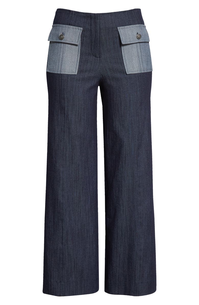 Cinq à Sept Azure Crop Wide Leg Jeans, Alternate, color,