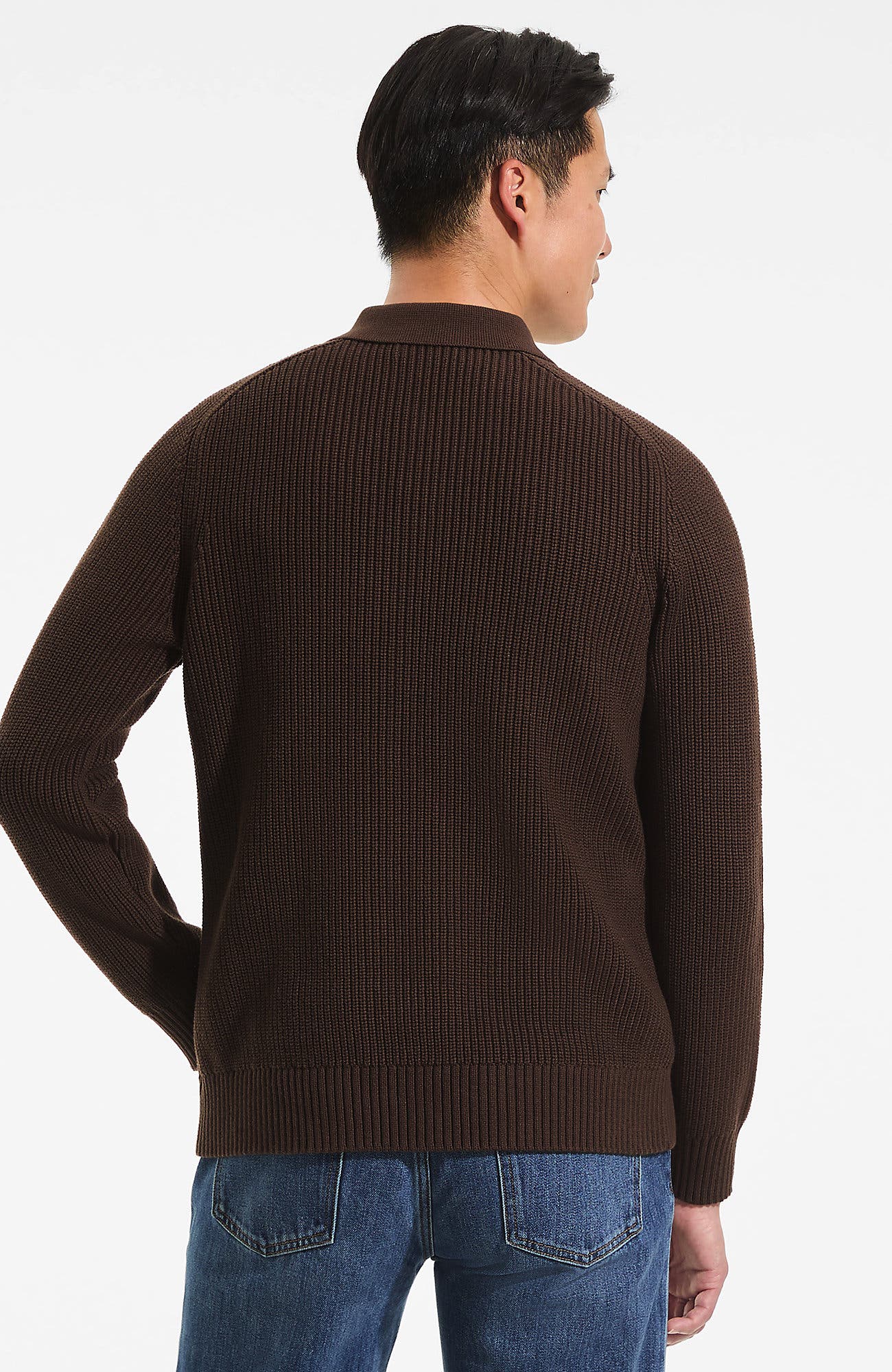 Long Sleeve Drifter Polo Sweater - image 2