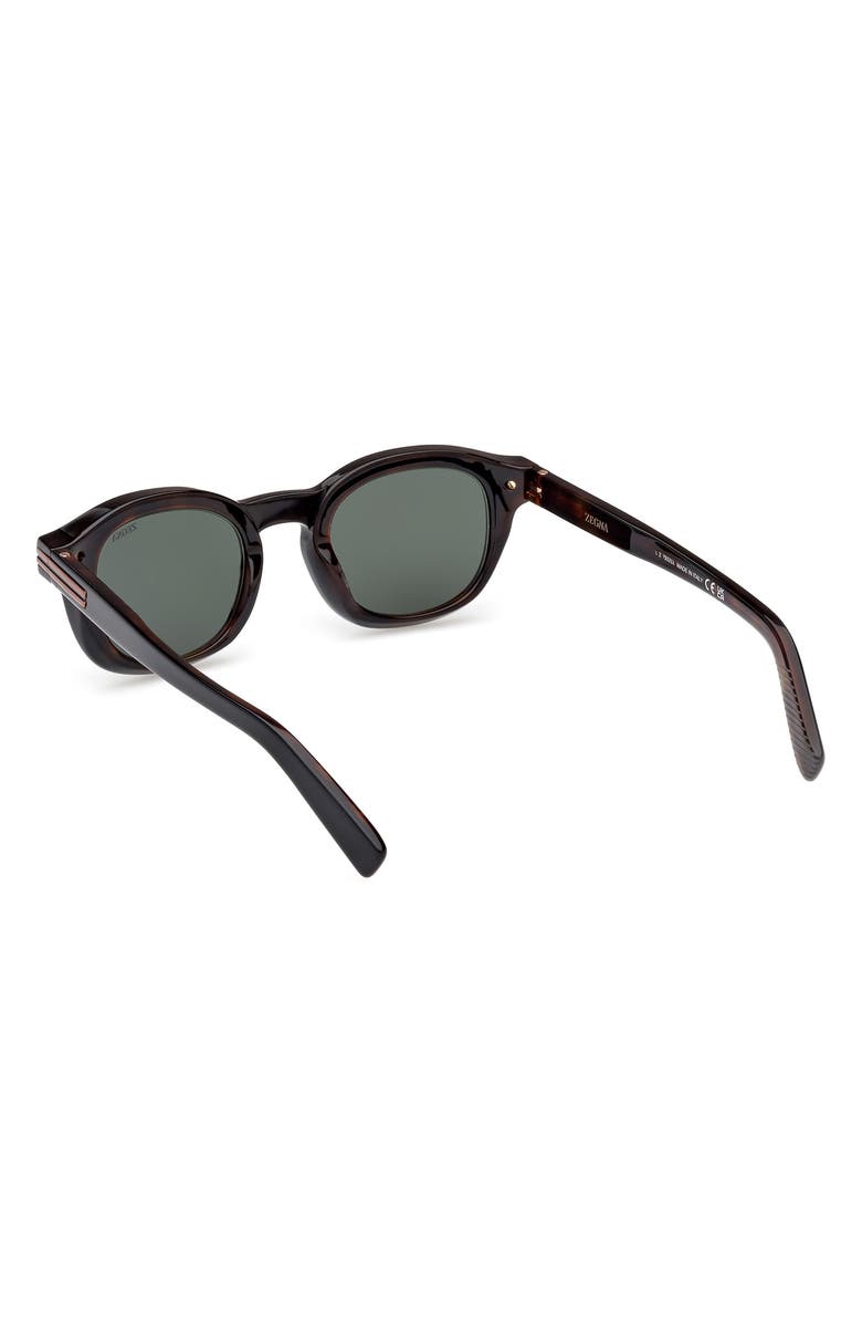 ZEGNA 47mm Round Sunglasses, Alternate, color, 