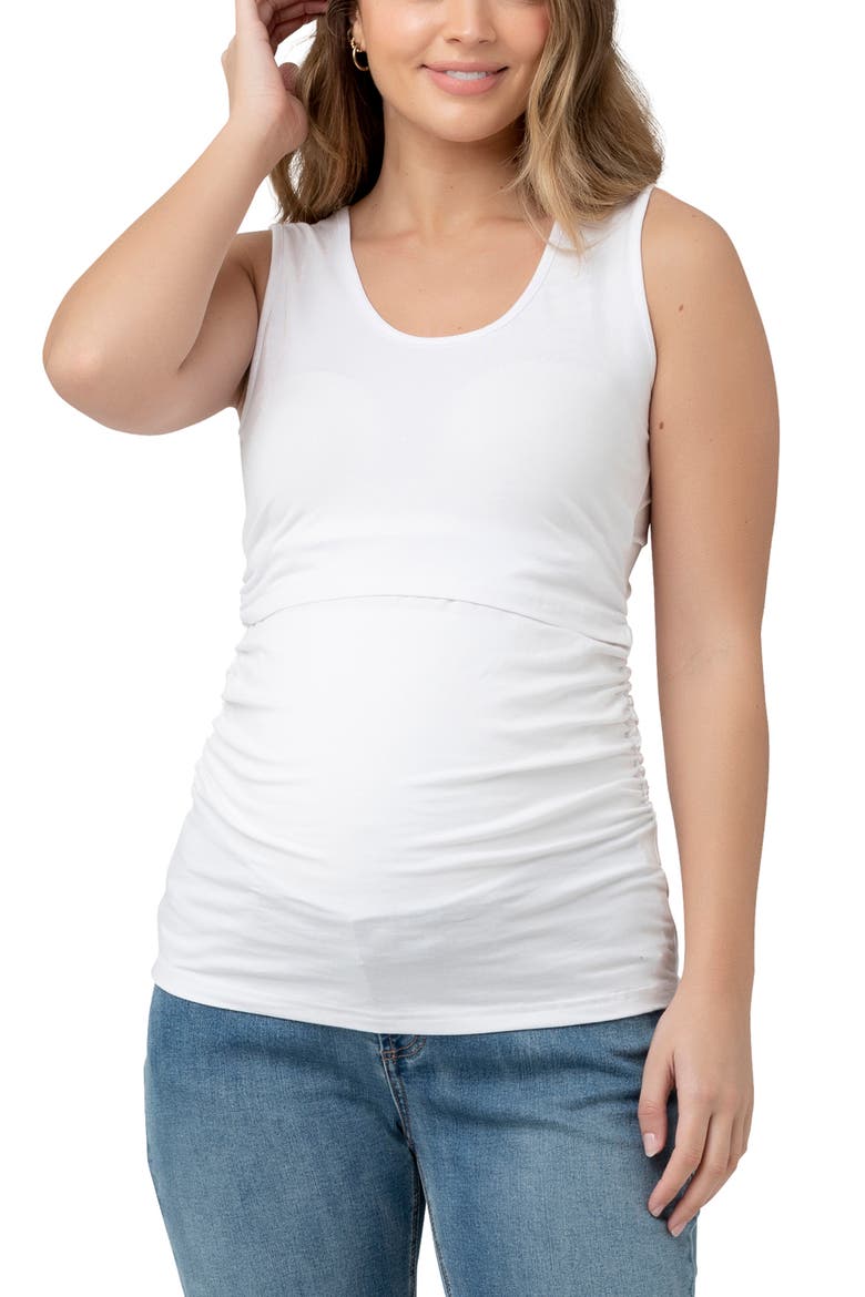 Organic Nursing Tank, Main, color, White