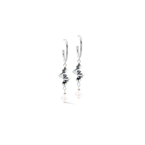 Hoop Earrings Dancing Crystals Fusion