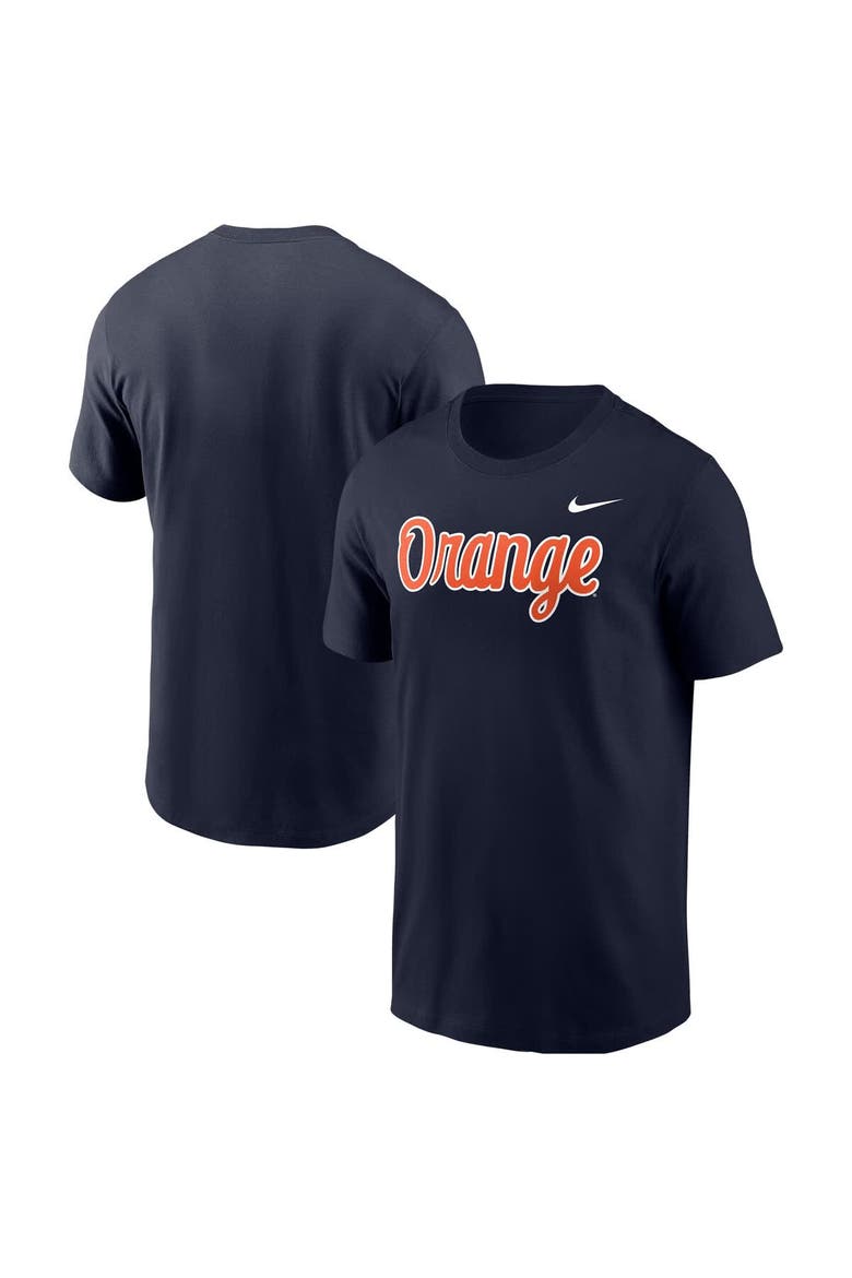 Men's Nike Navy Syracuse Orange Script T-Shirt, Main, color, Navy