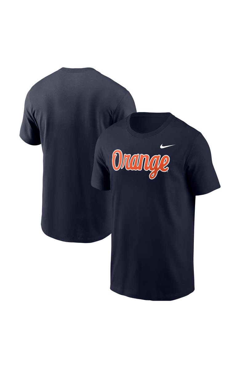 Nike Men's Nike Navy Syracuse Orange Script T-Shirt, Main, color, Navy