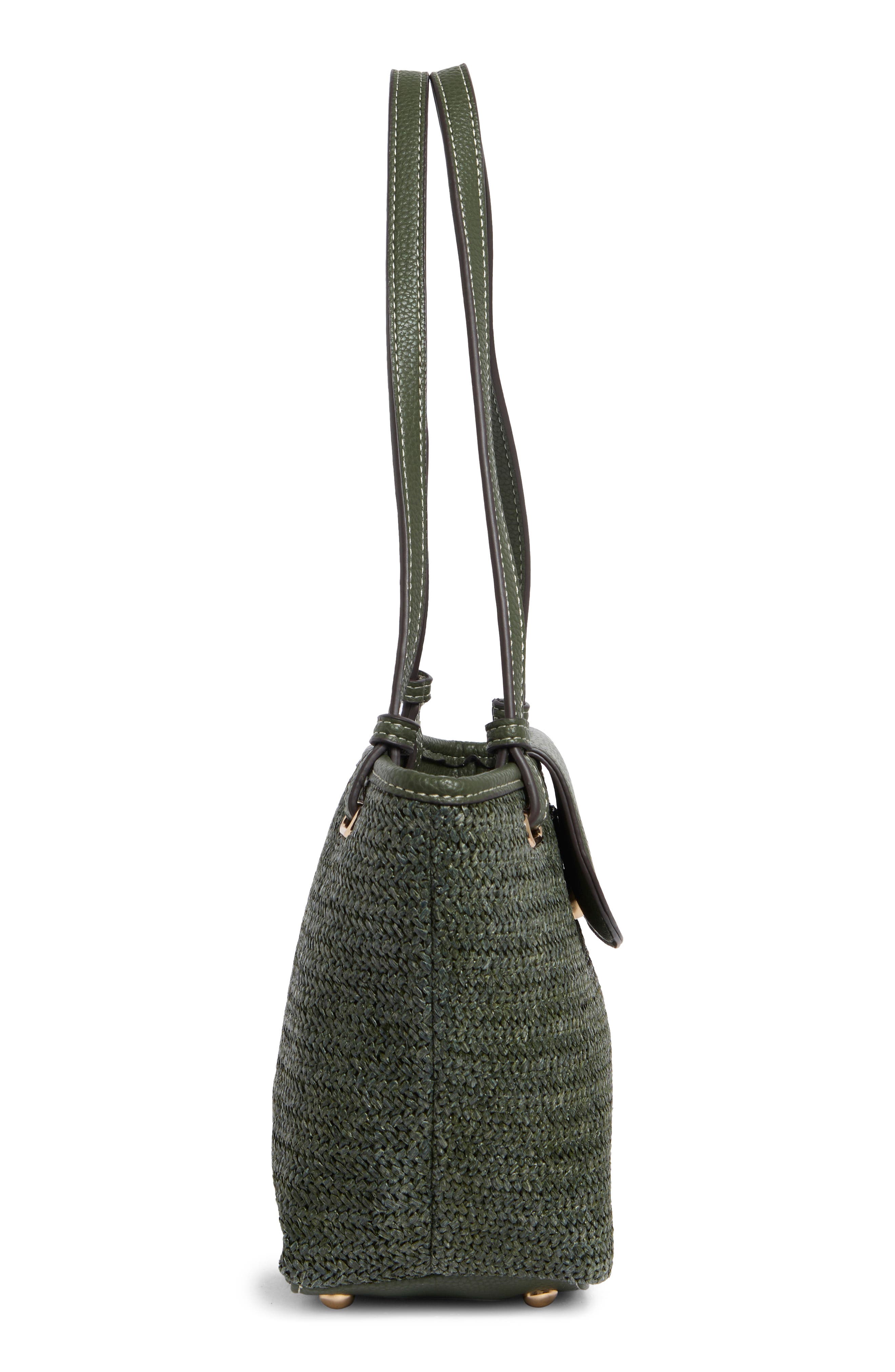 Nanette Lepore Annais Shoulder Bag, Alternate, color, Clover Straw Clover
