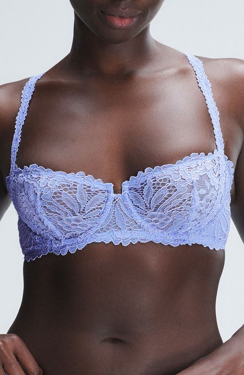 SAVAGE X FENTY Romantic Corded Lace Unlined Underwire Bra in Purple Prism at Nordstrom, Size 40D