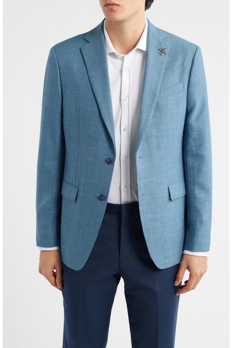 Bleecker Wool Blend Sport Coat, Main, color, BLUE