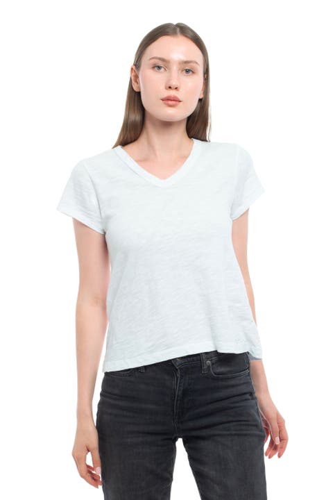 V-Neck Short Sleeve Baby Tee