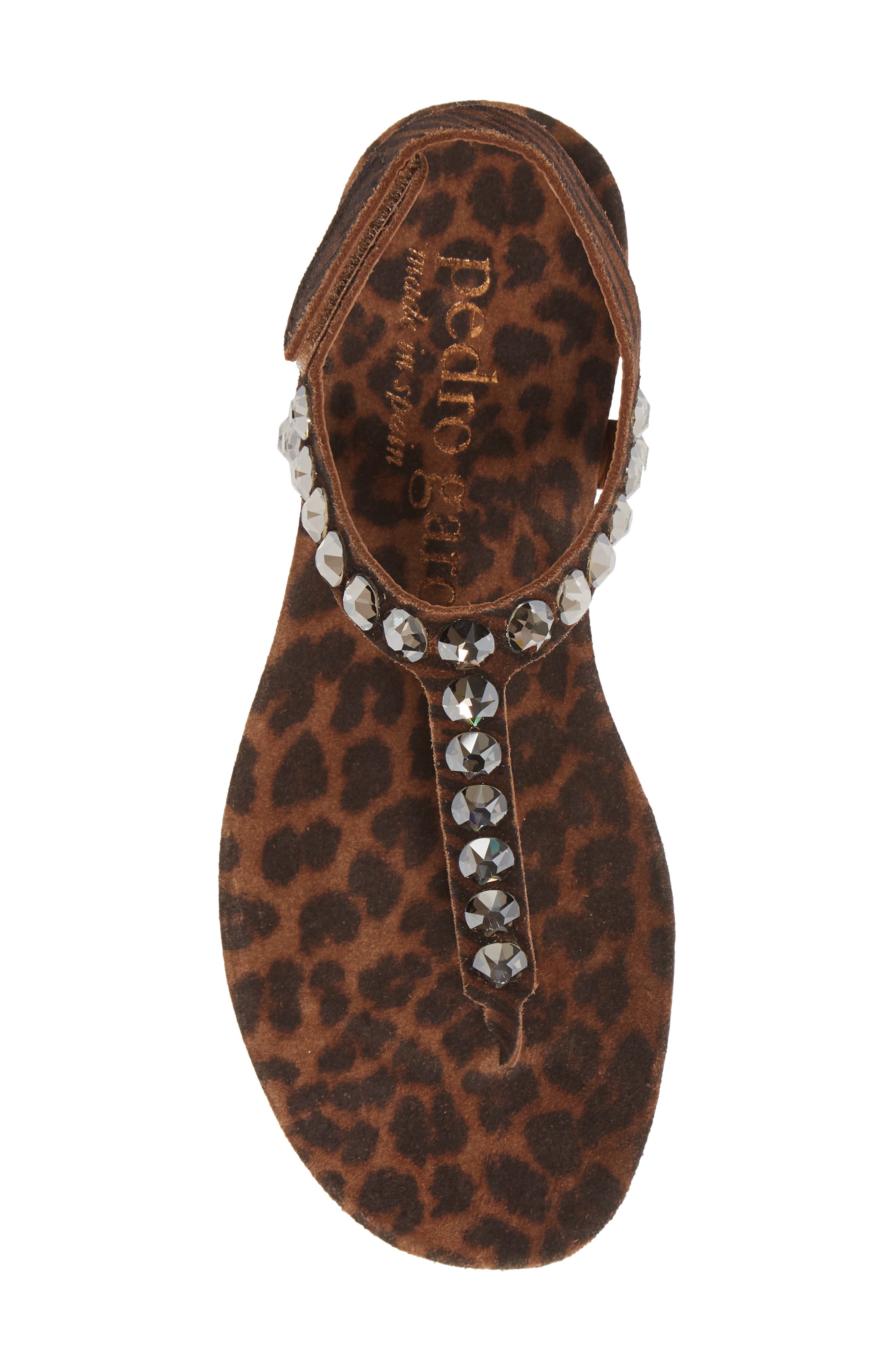 Pedro García Judith Sandal, Alternate, color, HAZELNUT ZEBRA/ LEOPARD