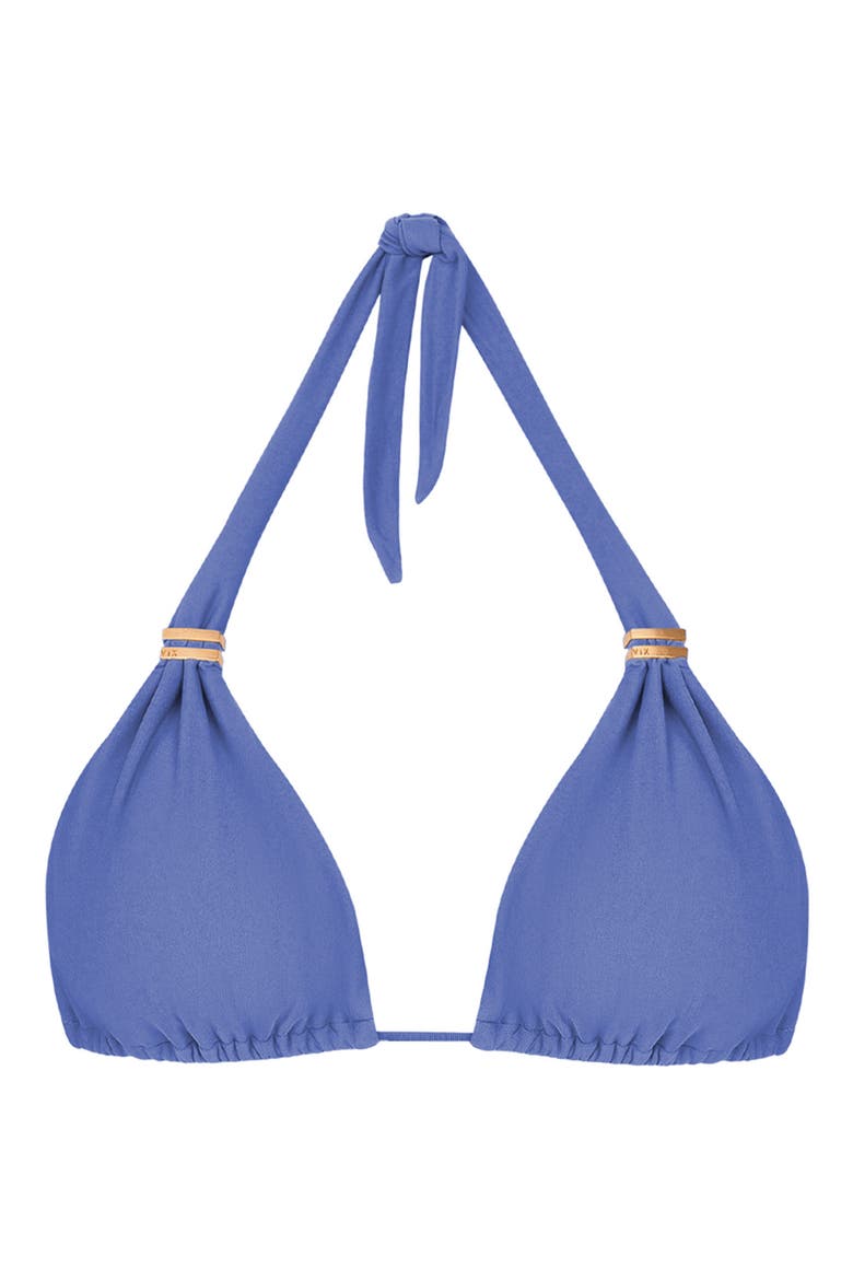 Bia Tube Triangle Bikini Top, Alternate, color, BLUE