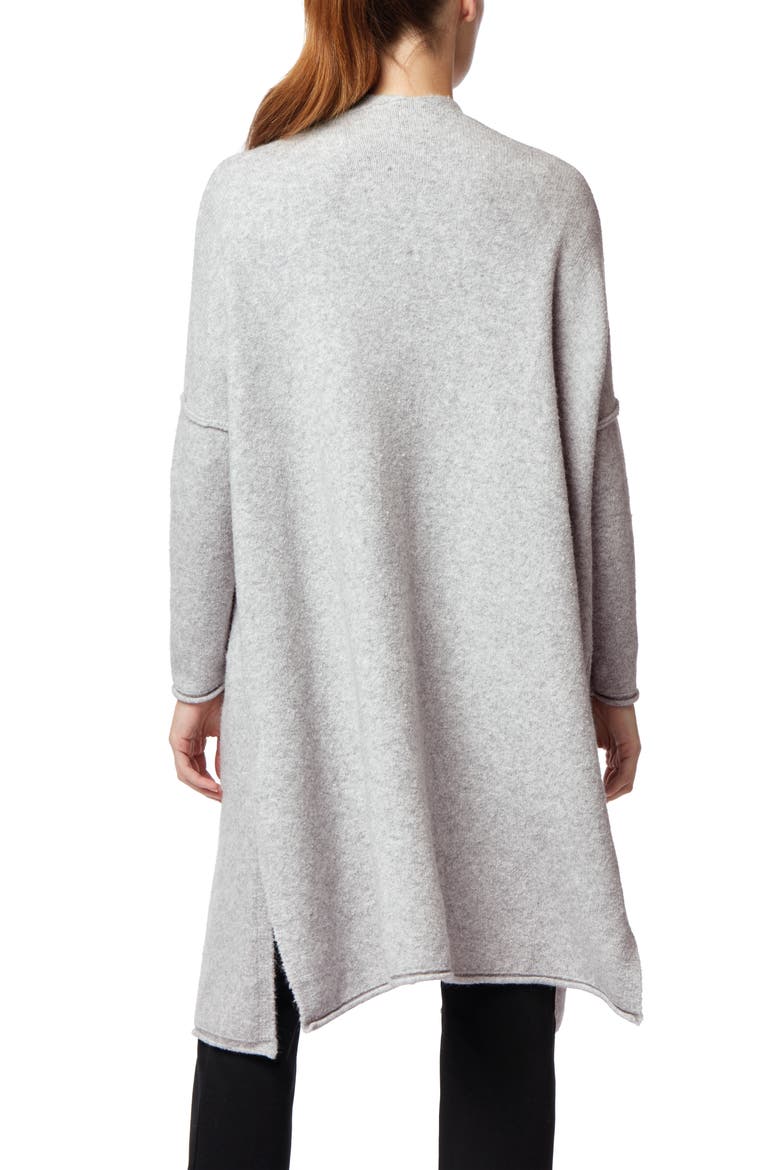 Long Open Cardigan, Alternate, color, PALE GREY MARL