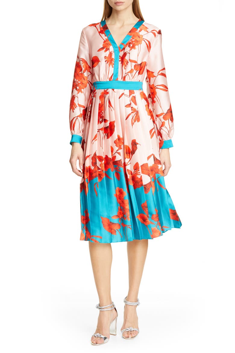 Karolyn Fantasia Midi Dress, Main, color, PALE PINK
