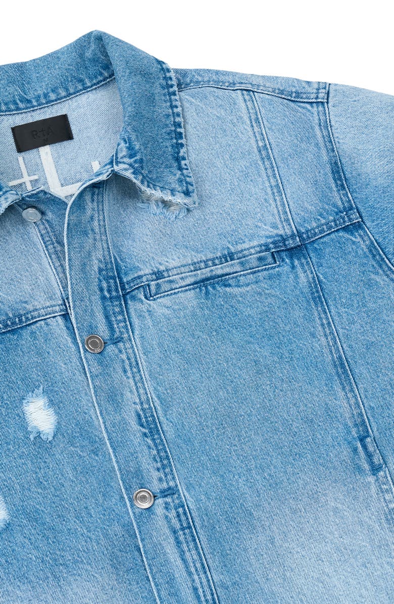 RtA Valentiano Boxy Denim Jacket, Alternate, color, 