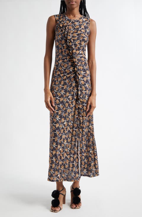 ULLA JOHNSON ブラック花柄ワンピースMA40 ULLA JOHNSON ブラック花柄ワンピースMA40 - メルカリ